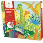 Mosa�ques - sycomore - stickn fun - dinosaures - d�s 5 ans