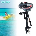 Moteur hors - bord 2 temps de 35 cv pour bateau de p�che avec syst�me de refroidissement par eau et air ...