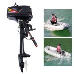 Moteur hors - bord 36 cv 2 temps 55 cc syst�me de refroidissement � eau pour bateaux gonflables voiliers ...