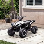 Mothinessto1592 - quad buggy �lectrique enfant 12 v 6 km / h max. effets lumineux selle pour enfant 3 ...