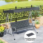 Mothinessto246 - coussin de banc matelas assise dossier pour banc de jardin coussin balancelle canap� ...