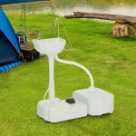 Mothinessto52 - �vier � main portable station de lavage camping jardin ext�rieur voyager avec r�servoir ...