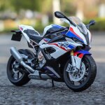 Moto bmw s1000rr 1 / 12 moulée sous pression - blanc Moto bmw s1000rr 1 / 12 moulée sous pression - blanc