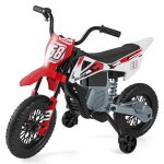 Moto �lectrique pour enfants 3 - 8 ans costway roues dentra�nement amovibles musique bluetooth tout - ...