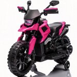 Moto �lectrique enfant 6v - 3 � 6 ans - roues stabilisatrices - phares musique & klaxon - conforme ce ...