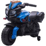 Homcom - moto lectrique enfant - plastique pp - 88. 5x42. 5x49cm - bleu noir