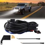 Motos led spot antibrouillard faisceau de c�blage relais interrupteur sans feux route et croisement avec ...