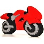 Moto peluche rouge