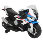 Moto de police denfant bmw s1000rr 12 volt 1 si�ge(s) batterie: 1x12v35ah blanc