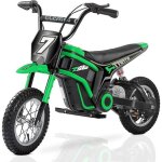 Moto tout - terrain �lectrique - elemara - 24 v - vitesse max 22 km / h - roues gonflables 12 pouces