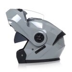 Motoblouz soya evo casque de moto avec visi�re solaire homologu� ece 22. 06 gris et blanc casque scooter ...
