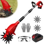 Motoculteur �lectrique - 1 batterie - 21v motoculteur �lectrique sans fil - 360rpm - pelouse / jardinage ...