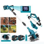 Motoculteur �lectrique sans fil machine � laboureuse d�chaumeur pour le jardin potager - yofidra - 2x ...