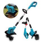 Motoculteur sans fil 21v 400w ?pliable 330 tr / min ?compatible batterie makita 18v - id�al potager jardin ...