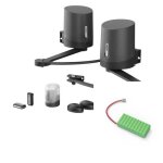 Motorisation connecte  bras articuls avec batterie de secours portail  battants - orane connect