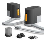 Motorisation connecte  bras articuls pour portail battant : 2. 5m / 250kg par battant - xb250 - extel ...