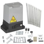 Motorisation de portail coulissant - hengda - 370w - 800kg - tlcommandes incluses - ip44 tanche