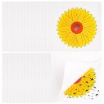 Mouches pi�ge autocollant fen�tre 30 pi�ces 9. 5x9. 5cm non toxique inodore attrape mouches fleur anti ...