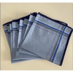 Mouchoirs - promo linge - carr bleu - 100% coton - 38x38cm - rutilisable