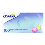 Mouchoirs �cologiques - ecodoo - 100 mouchoirs - 3 �paisseurs - 100% fibres recycl�es - non blanchis