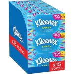 Mouchoirs kleenex family - boites de mouchoirs - grande contenance - pack de 15 21573 Mouchoirs kleenex family - boites de mouchoirs - grande contenance - pack de 15 21573