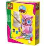 Moulage et peinture - ses creative - chouette - figurines en pltre