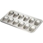 Moule 12 madeleines en fer blanc - gobel - plaque à patisserie Moule 12 madeleines en fer blanc - gobel - plaque à patisserie