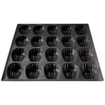 Moule 20 madeleines - flexipan - origine - en silicone - 37x30cm Moule 20 madeleines - flexipan - origine - en silicone - 37x30cm