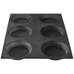 Moule 6 pains individuels ronds - flexipan - air - 37. 5x27cm