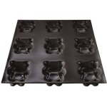 Moule 9 oursons - flexipan - origine - en silicone - 38x28cm