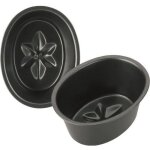 Moule  aspic - ibili - 8 x 6 cm - mtal antiadhrent - compatible four - nettoyage facile