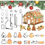 Moule  biscuits - maison - 3d - acier inoxydable 430 - 10 pices - outils de cuisson nol