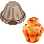 Moules � brioches antiadh�sifs - debsy - lot de 3 - d�moulage facile - amovibles et empilables - passe ...