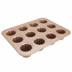 Moule - moule � cannel�s en acier carbone - p�tisserie fran�aise croustillants et dor�s mini moule � ...