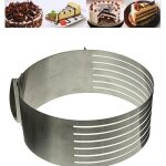 Moule cercle gteau extensible inox cadre patisserie coupe trancher mousse