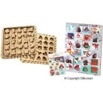 Moule  chocolat calendrier de lavent silikoma. . .