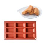 Moule à chocolat - financier - orange - silicone - 9 cavités - compatible congélateur et lave - vaisselle ... Moule à chocolat - financier - orange - silicone - 9 cavités - compatible congélateur et lave - vaisselle ...