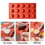 Moules à chocolat moule forme demi - sphères 15 cavités silicone cuite lot de 2 moulessilicone patisserie ... Moules à chocolat moule forme demi - sphères 15 cavités silicone cuite lot de 2 moulessilicone patisserie ...