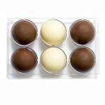 Moule pour chocolat h�misph�re - decora - � 75 - 275x15x22mm - autre - a muffin