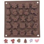 Moule à chocolat - non spécifié - 25 cavités - silicone anti - adhésif - thème de noël - réutilisable ... Moule à chocolat - non spécifié - 25 cavités - silicone anti - adhésif - thème de noël - réutilisable ...