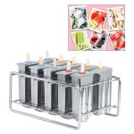 Moule  crme glace - fydun - 304 inox - 10 pices - rutilisable - avec rack de stockage