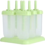Moule  crme glace en plastique rutilisable - marque - modle - vert - pp et silicone de qualit alimentair ...