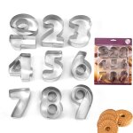 Moule de cuisson num�rique en acier inoxydable ustensiles de cuisson pour biscuits outil de cuisine bricolage ...
