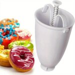 Moule � donuts - patisserie - distributeur p�te - plastique - blanc - facile � utiliser