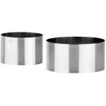 Moules pour faonner des plats - tescoma - 2 pcs grandchef - inox - diamtres 7. 5 cm et 10. 5 cm - hauteur ...