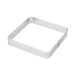 Moule � g�teau en acier inoxydable - mlbq - carr� 39 pouces - acier inoxydable 304 - �paissi - perfor� ...
