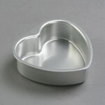 Moule à gâteaux - aluminium - coeur - 25 x 23 cm - profondeur 45 cm - idéal pour cake design Moule à gâteaux - aluminium - coeur - 25 x 23 cm - profondeur 45 cm - idéal pour cake design