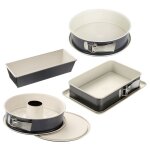 Ensemble de 4 moules  gteaux de formes diffrentes de 28  32 cm - dr oetker - back - trend