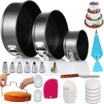Moule à gâteau - antiadhésif - acier inoxydable - 3 tailles - 100pcs set - rondes Moule à gâteau - antiadhésif - acier inoxydable - 3 tailles - 100pcs set - rondes