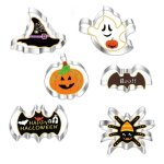 Moule  gteau halloween - inox - 6 pices - facile  utiliser - idal pour biscuits et ptisseries